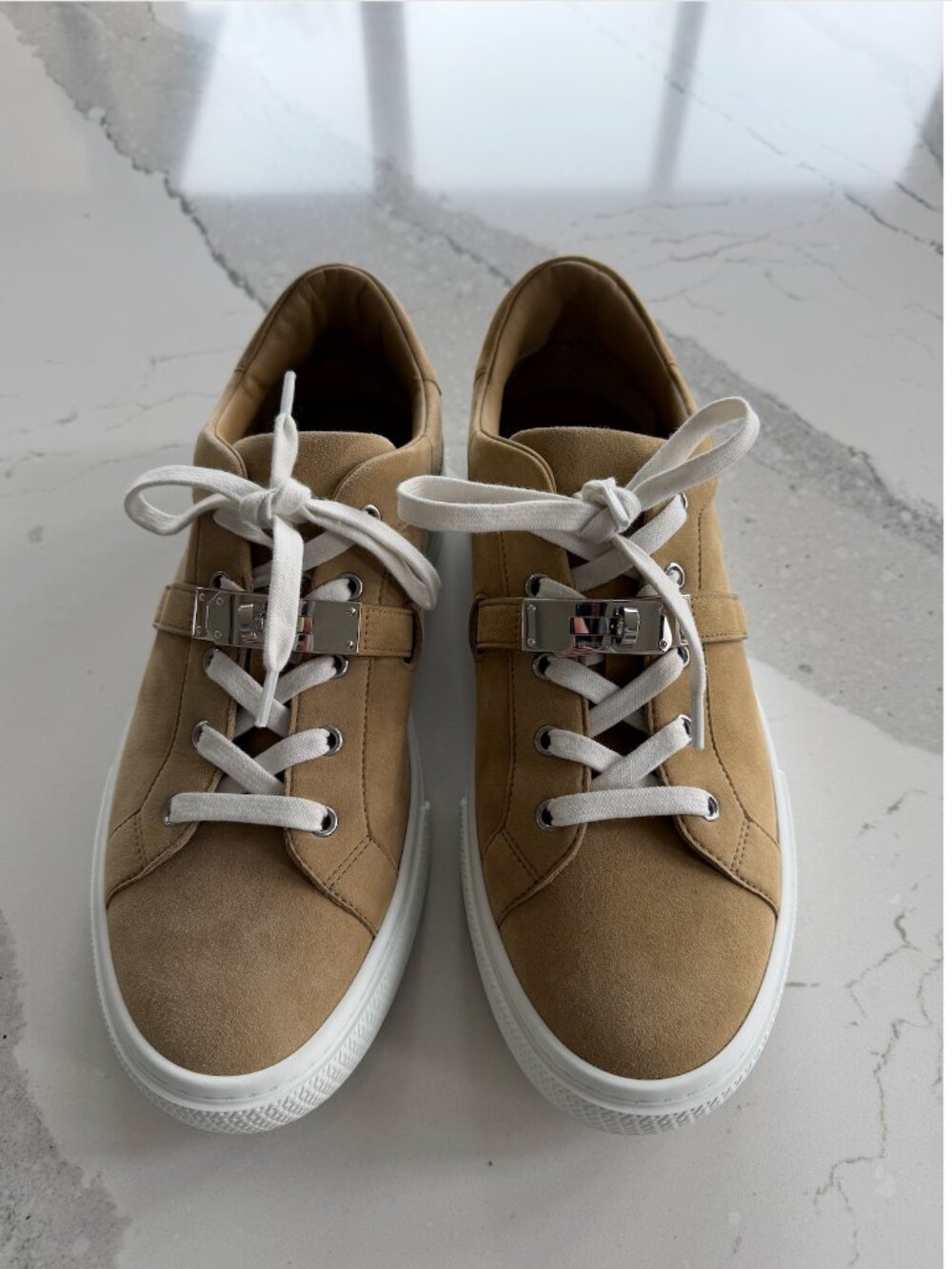 Hermes Day Shoe Light Brown/Beige Size 42.5EU